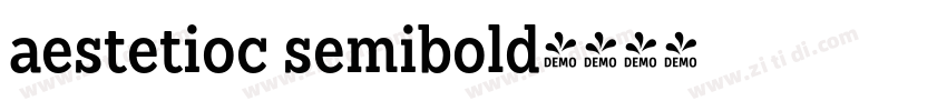 aestetioc semibold字体转换